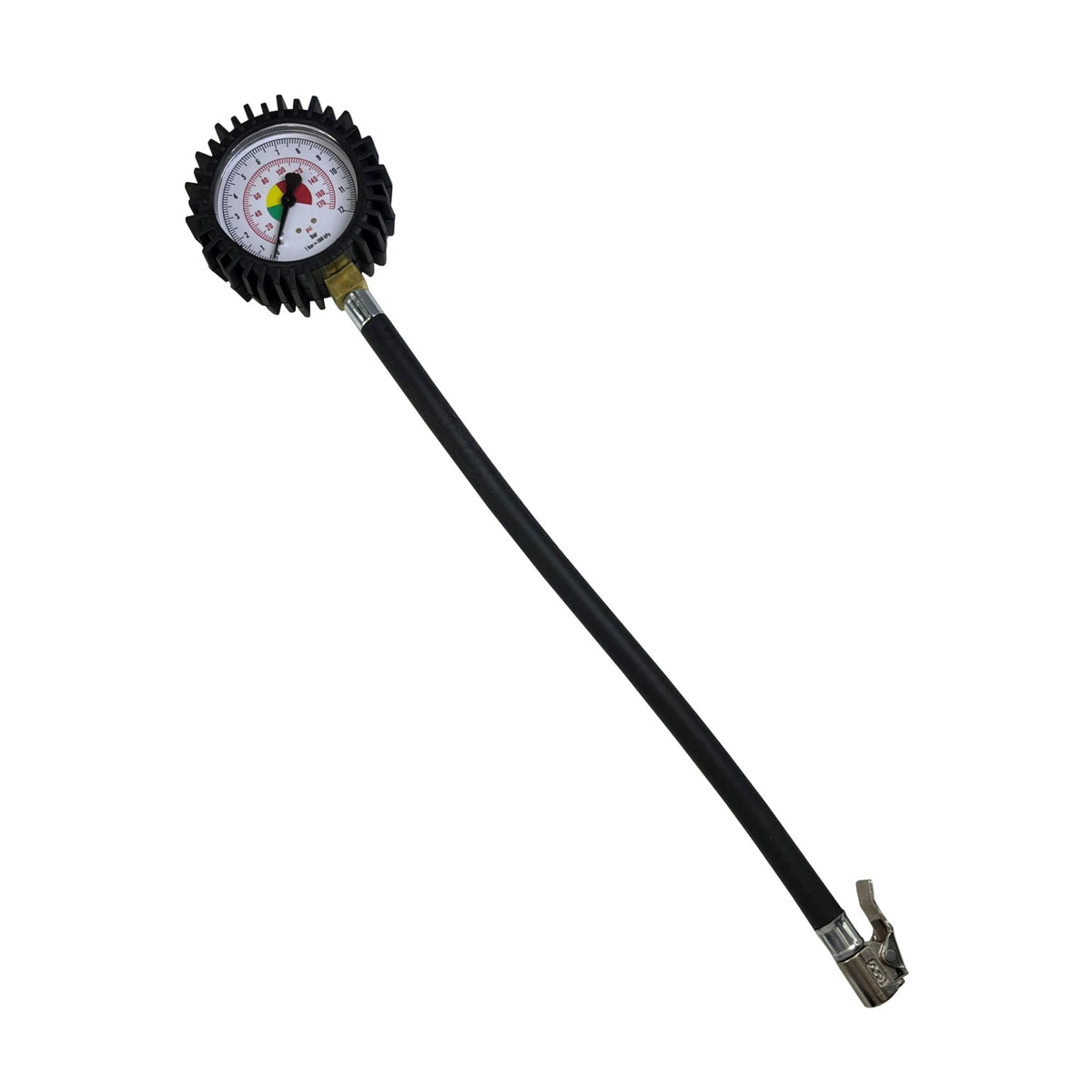 Manometru de presiune a anvelopelor până la 12 bari cu furtun de 32 cm 