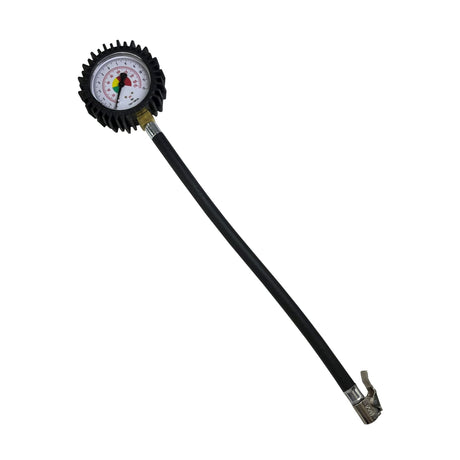 Manometru de presiune a anvelopelor până la 12 bari cu furtun de 32 cm 