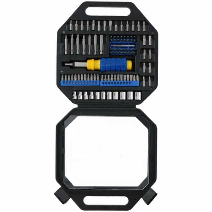 Set de șurubelnițe cu clichet și biți, 99 de bucăți 