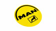 Autocolant pentru MAN cerc retro 22cm 