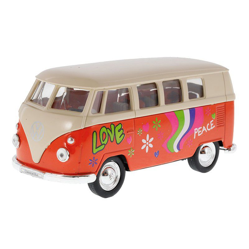 Model auto VW Transporter T1 Peace & Love 1:34 