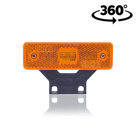 Lampă poziție remorcă, laterală cu suport L, LED, 98x59x25mm