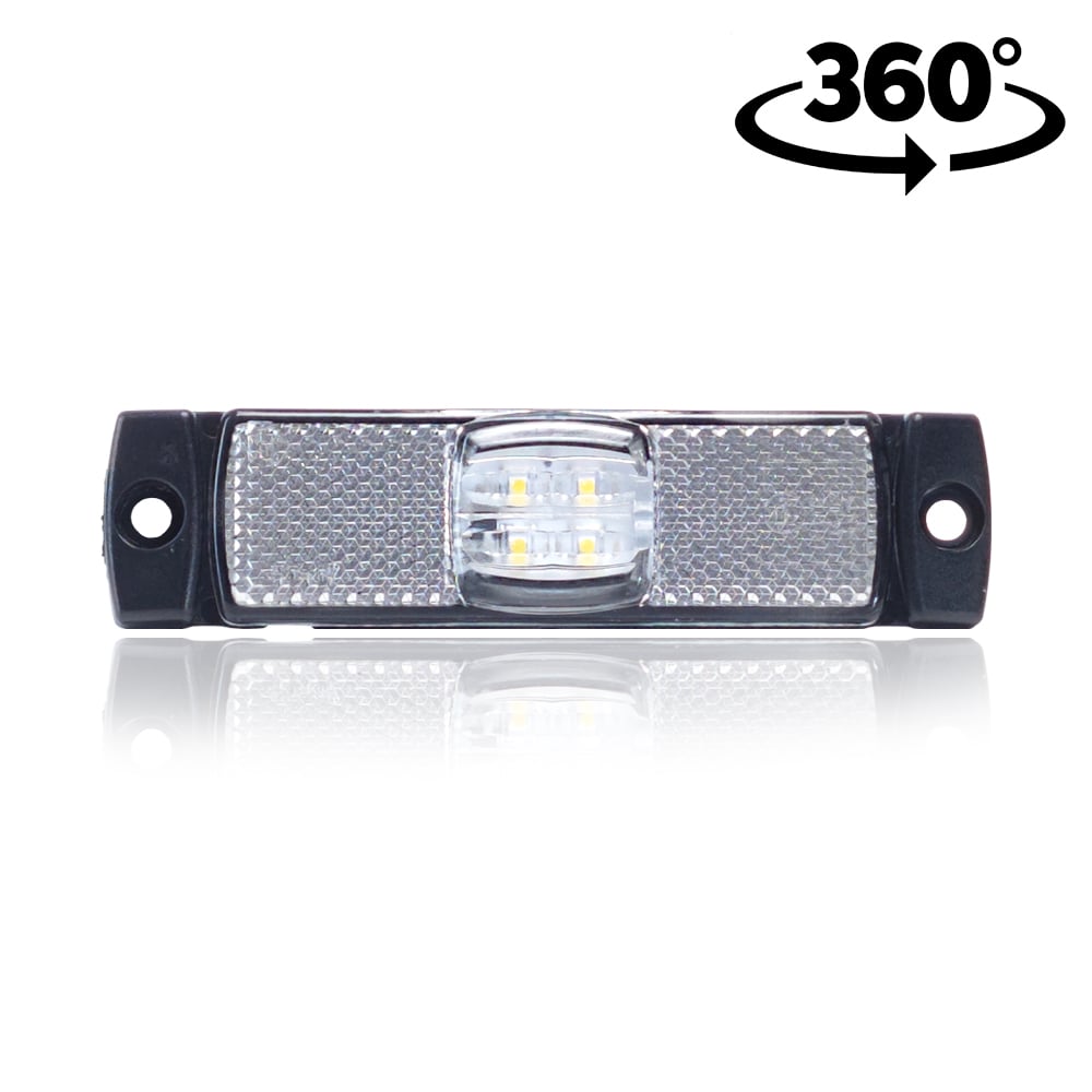 Lampa ovală LED de poziție cu suport lateral