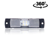 Lampa ovală LED de poziție cu suport lateral
