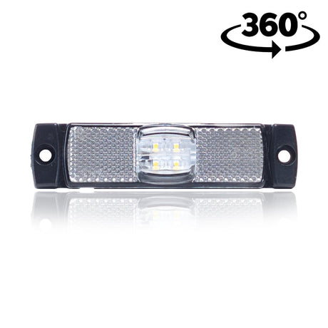 Lampa ovală LED de poziție cu suport lateral