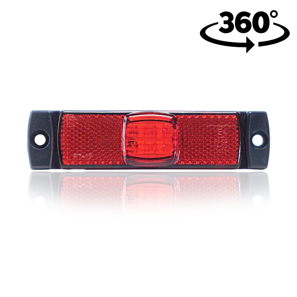 Lampa ovală LED de poziție cu suport lateral