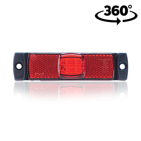Lampa ovală LED de poziție cu suport lateral