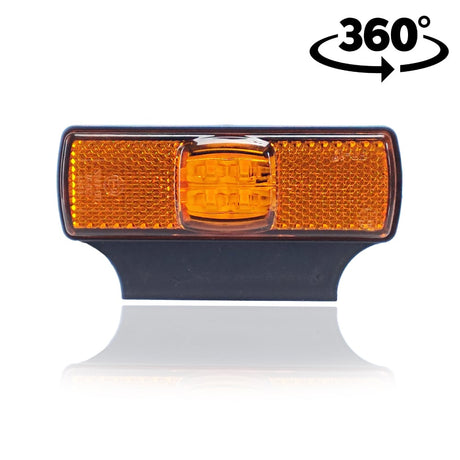 Lampă poziție remorcă, laterală cu suport L, LED, 100x50x18mm