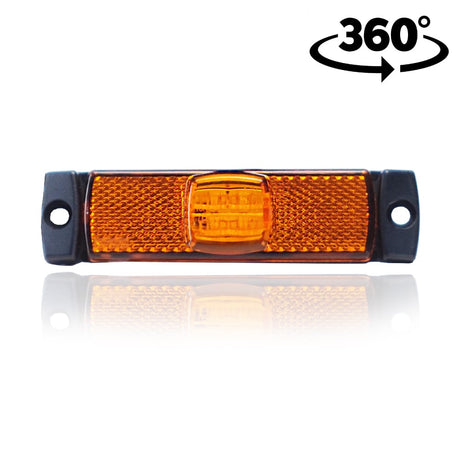 Lampa ovală LED de poziție cu suport lateral