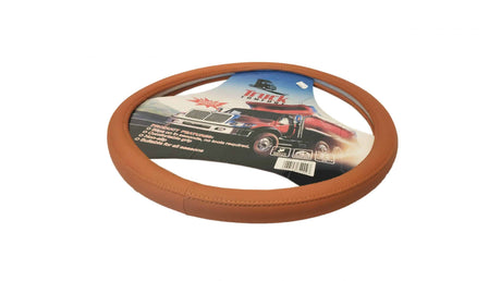 Apărătoare pentru volan 44-46cm cu aspect de piele - maro 