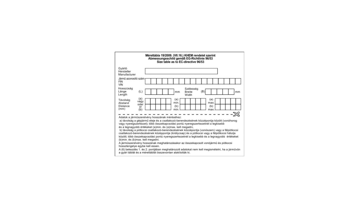 Tabel de dimensiuni pentru matrice 