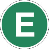Matrică E EUR4 cerc verde alb E 