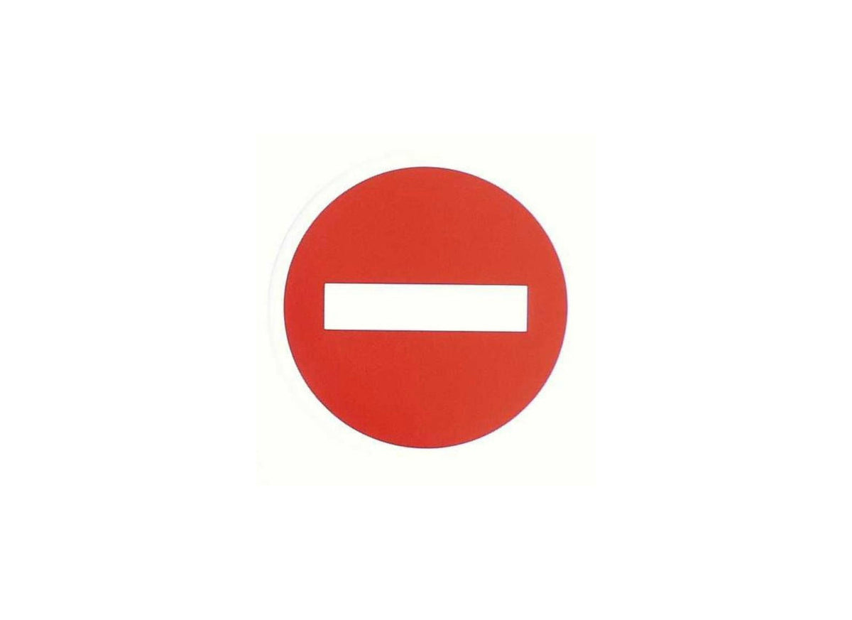 Autocolant acces interzis 