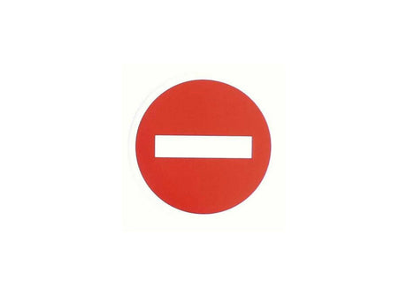 Autocolant acces interzis 
