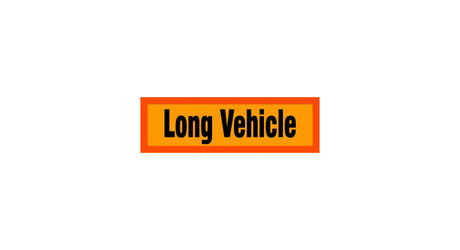 Autocolant Long Vehicle ușor reflectorizant 