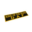 Matrice - King of the road inscripție 