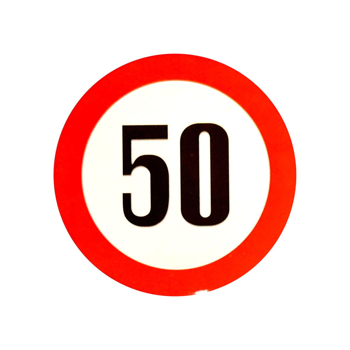 Autocolant reflectorizant pentru limitarea vitezei - 19cm 