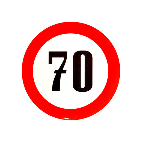 Autocolant reflectorizant pentru limitarea vitezei - 19cm 