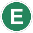 Matrică E EUR4 cerc verde alb E 