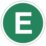 Matrică E EUR4 cerc verde alb E 