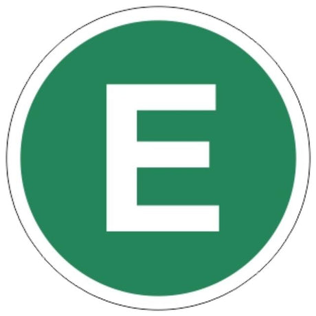 Matrică E EUR4 cerc verde alb E 