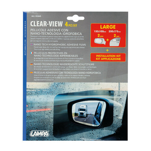Set folie hidrofobă Clear-View cu nanotehnologie, folie adezivă hidrofobă