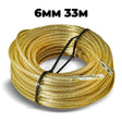 Cablu vamal din oțel de 6 mm, cu capete montate 