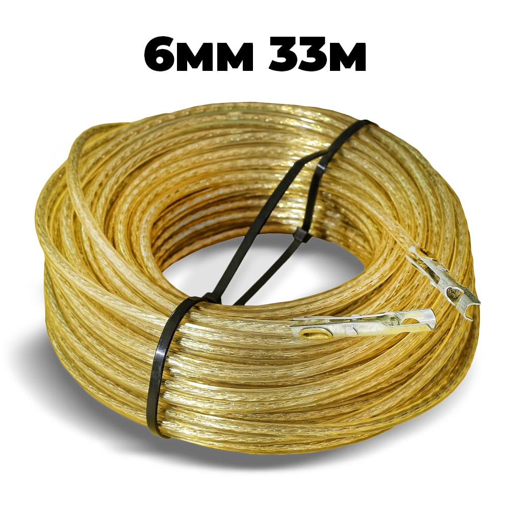 Cablu vamal din oțel de 6 mm, cu capete montate 