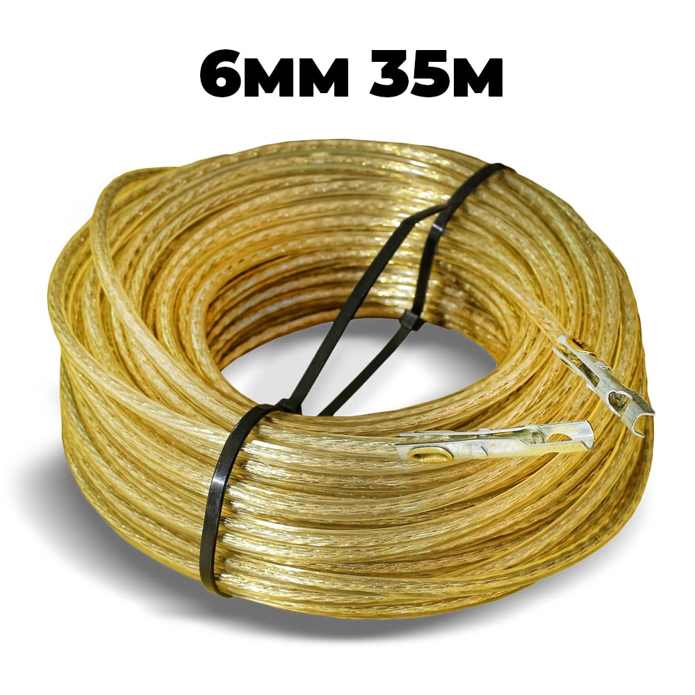 Cablu vamal din oțel de 6 mm, cu capete montate 