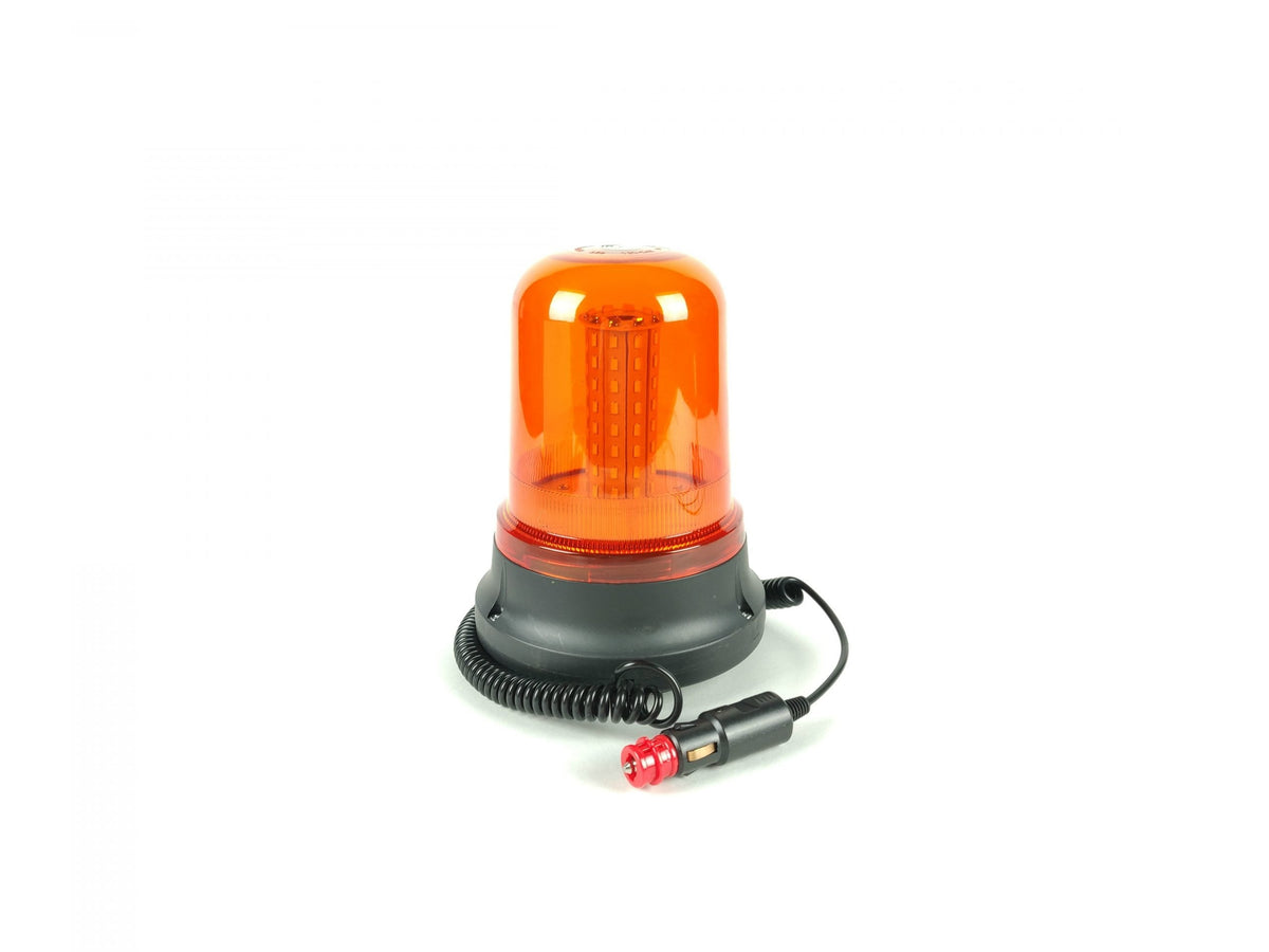 Girofar LED 80 portocaliu cu bază magnetică, 12/24V