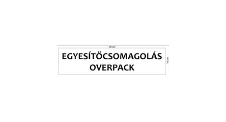 Etichetă ADR Ambalaj combinat / Suprapachet 40x10cm 