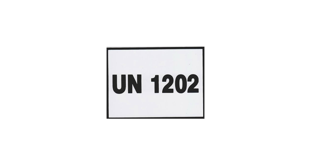 Etichetă ADR UN1202 (motorină) 7,5-10cm 