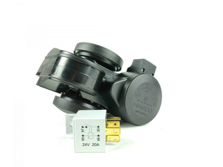 Claxon compresor Marco TR2 Tornado, 2 sunete, 112dB, 12/24V