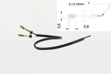 Conductor electric 2 x 0,75 mm² 2 fire pătrate 