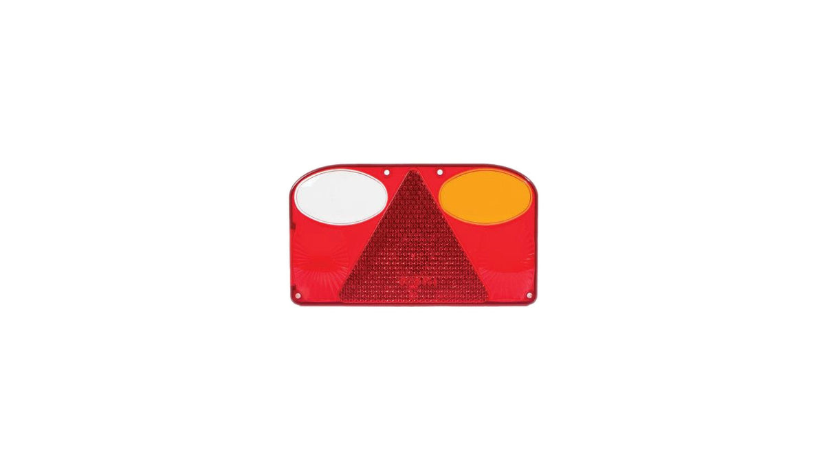 Lampă pentru remorcă cu abajur prismatic triunghiular rotunjit 