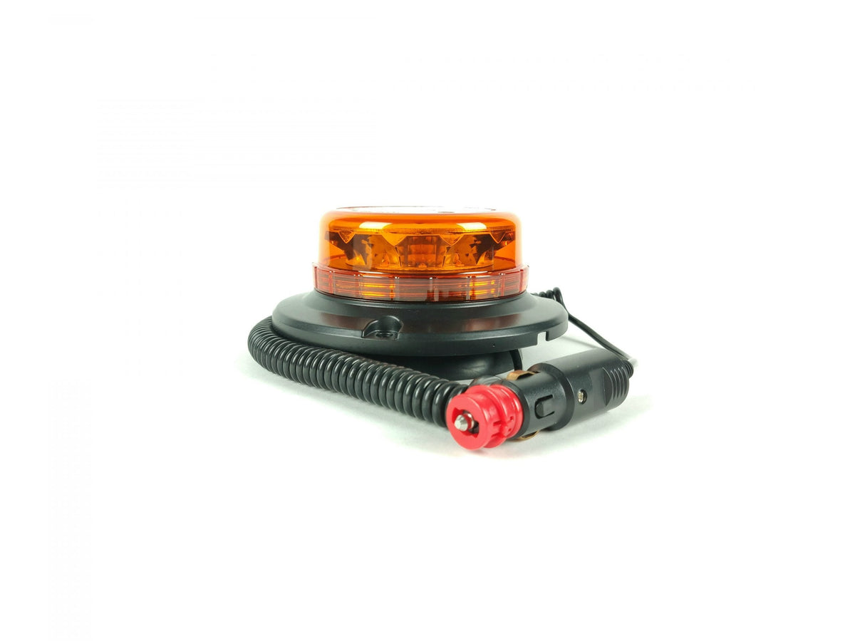 Girofar LED 12 portocaliu, ultra-subțire, simplu, magnetic, cu montare pe țeavă, 12/24V