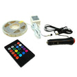 Bandă LED, auto, multicoloră cu telecomandă, 2 m, 12/24V
