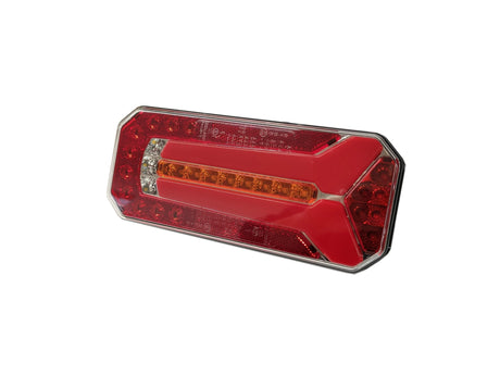 Lampă LED cu 6 funcții stânga-dreapta cu ceață, cu prismă pentru marșarier 12/24V 