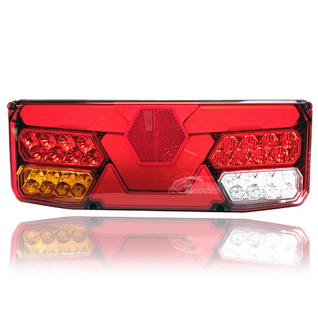 Lampă LED 7 funcții universală cu număr de înmatriculare 12-24V 