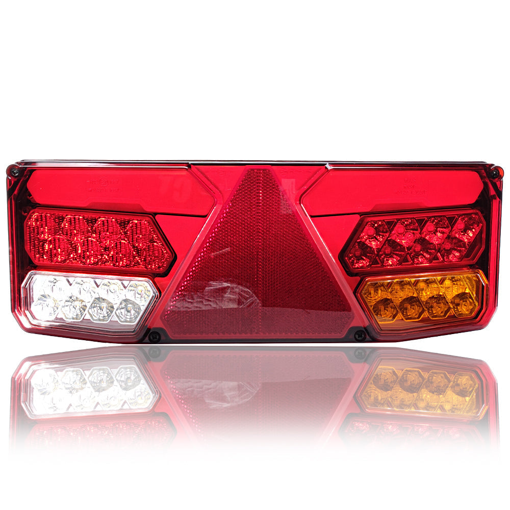 Lampă LED cu 7 funcții triunghiular prismă 12-24V 