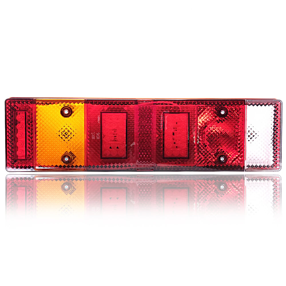 Lampă spate cu 7 camere LED pentru poziție și stop cu prismă 