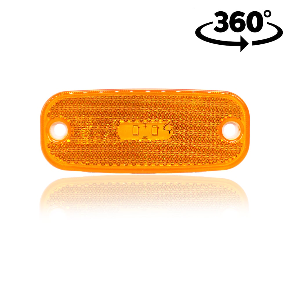 Lampa poziție LED rotunjită 2LED 12/24V 