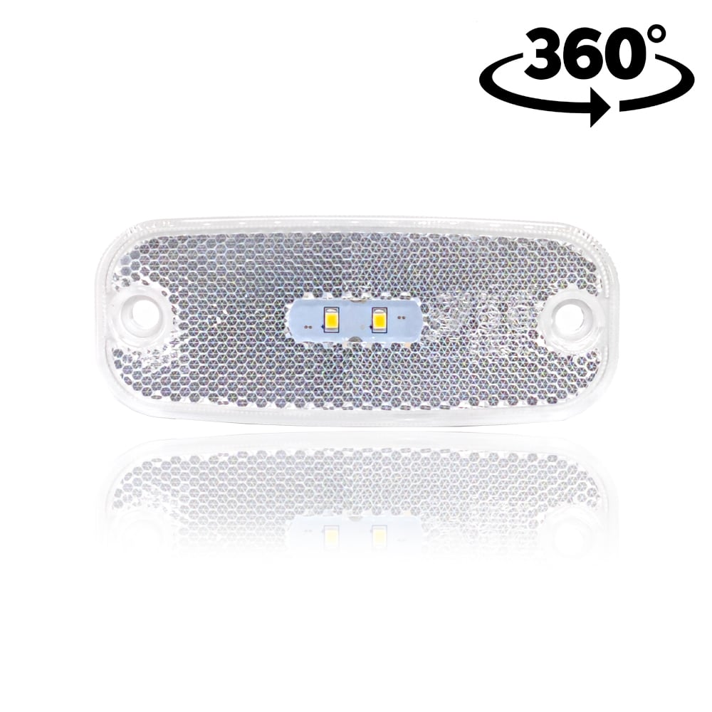 Lampa poziție LED rotunjită 2LED 12/24V 