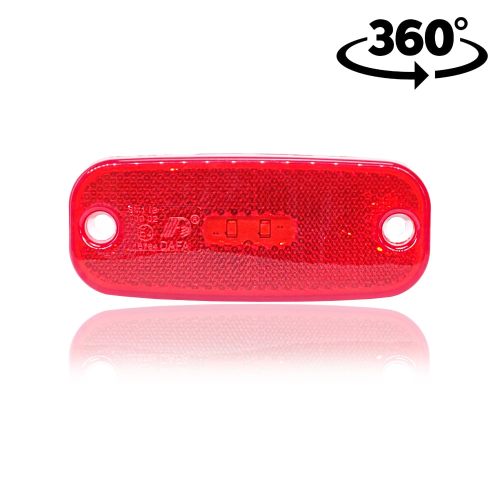 Lampa poziție LED rotunjită 2LED 12/24V 