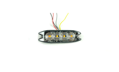 Lampa intermitentă galbenă suplimentară subțire 4LED galbenă cu 19 funcții 