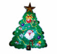 Decorațiune de fereastră de Crăciun brad de Crăciun 20 cm, cu LED, pe baterii 