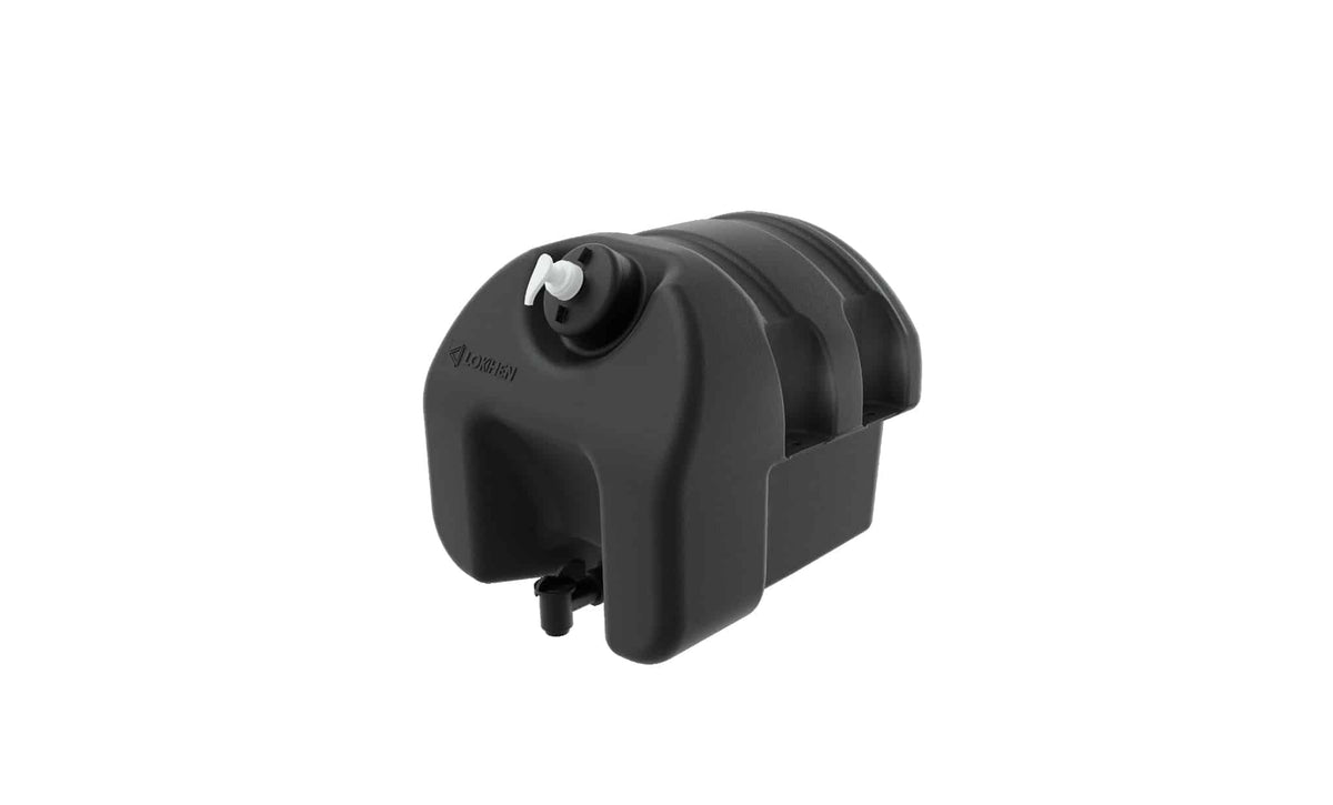 Rezervor de apă 18l negru Square18 cu dozator de săpun 