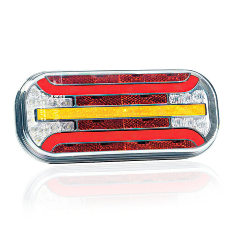Lampă LED cu 6 funcții, index dinamic cu prismă 12/24V 