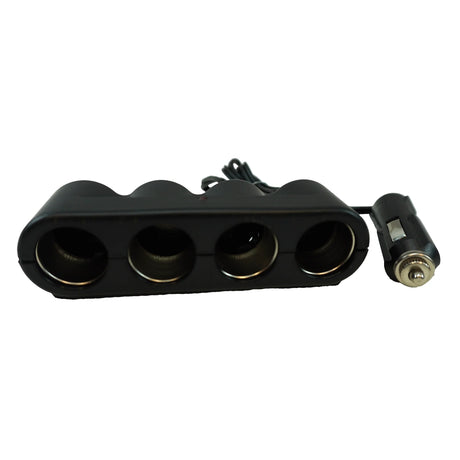 Distribuitor de brichetă auto cu 4 ieșiri și indicator LED roșu 