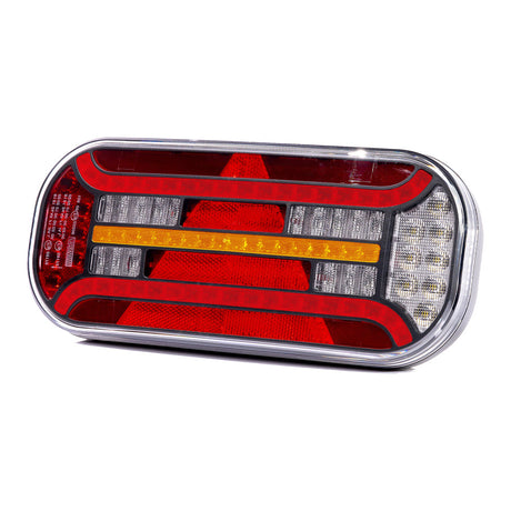 Lampă LED cu 6 funcții și index dinamic cu prismă triunghiulară 12-36V 